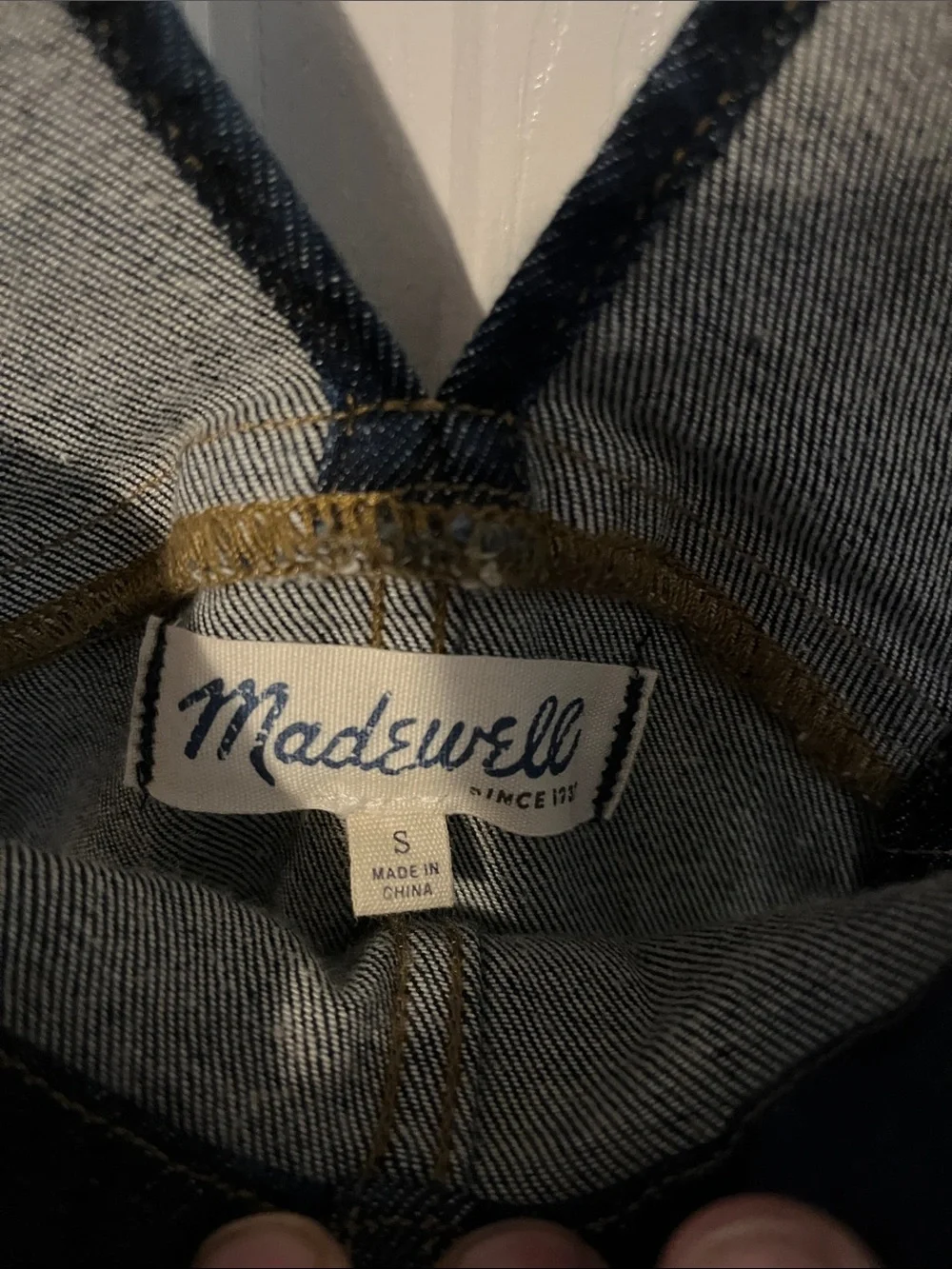 NWT Madewell Judd Wash Blue Skinny Denim Overalls